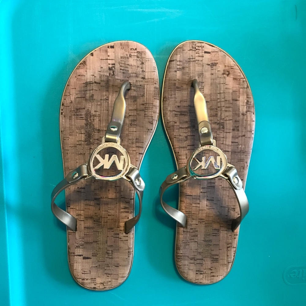Michael Kors metallic sandals